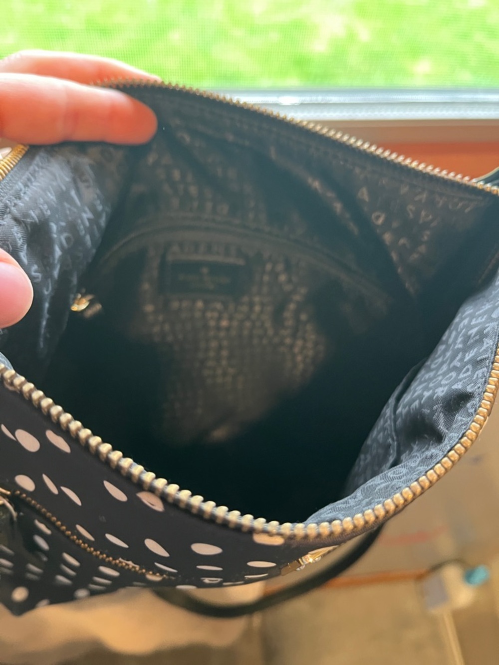 kate spade Black and White Polka Dot Crossbody Bag - Picture 6 of 10